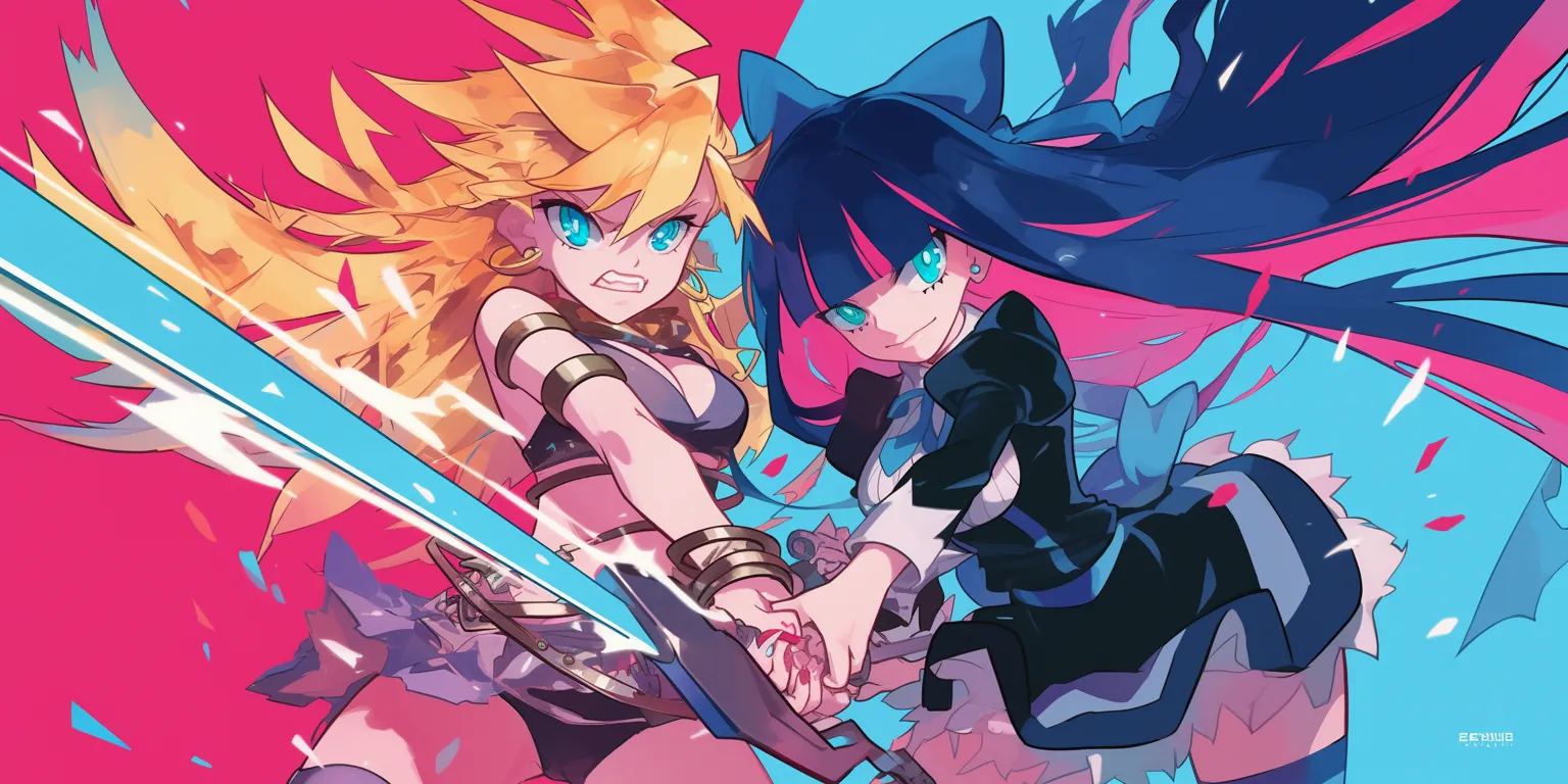 panty and stocking wallpaper rwby, gurren, yaiba, akame, heartfilia