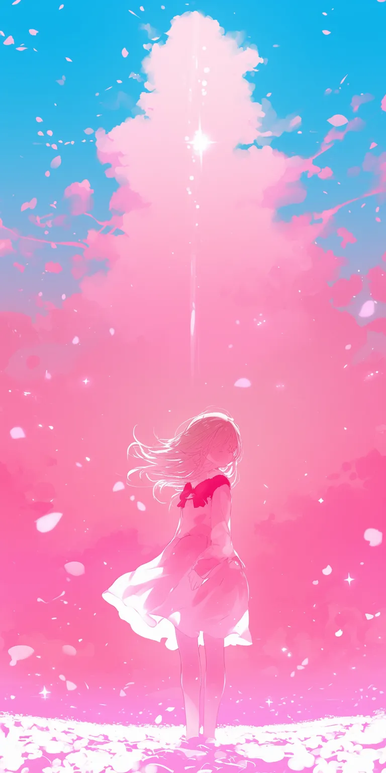 pink anime wallpaper madoka, lockscreen, sakura, pink, bocchi