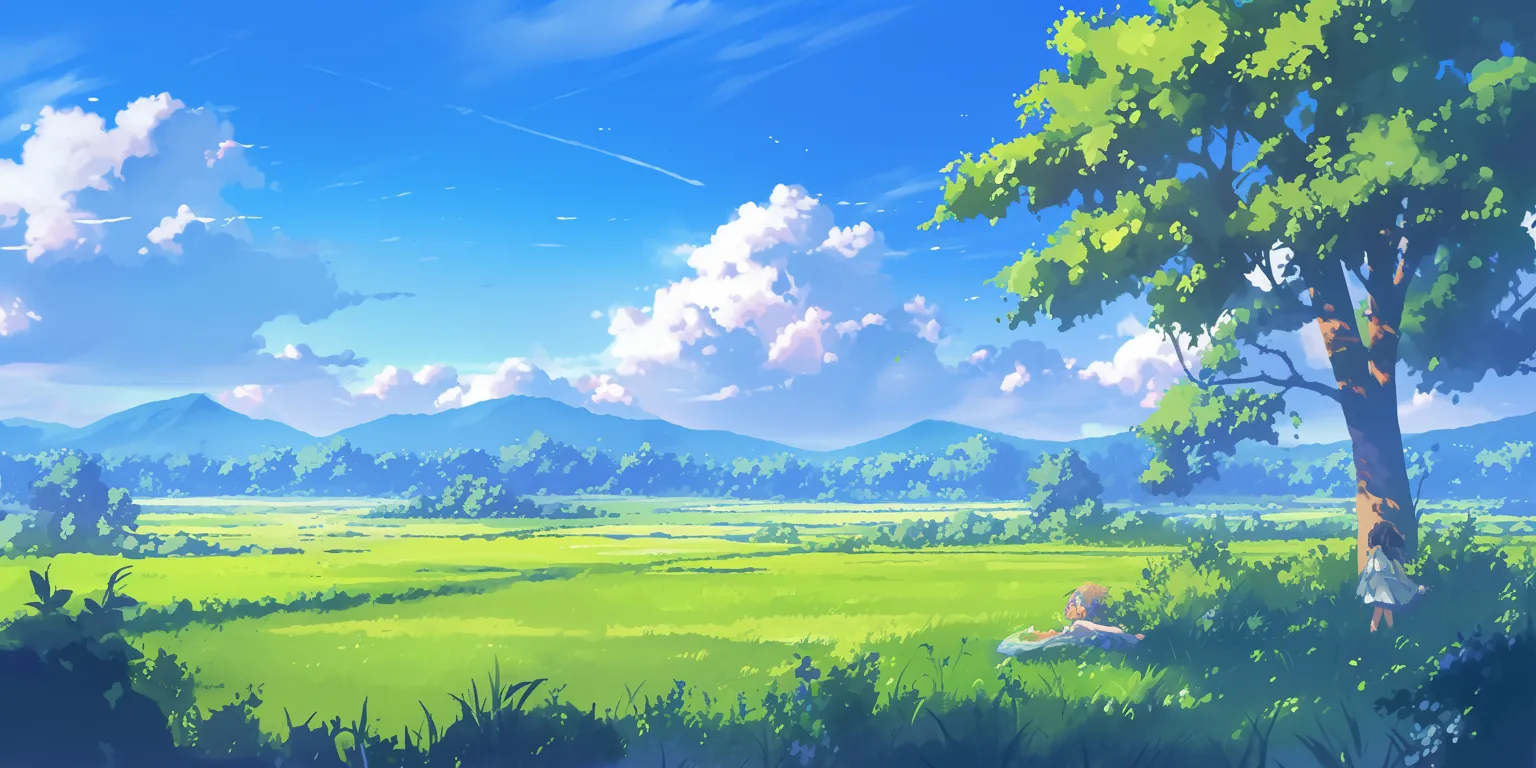cartoon wallpaper for pc ghibli, scenery, backgrounds, yuru, evergarden