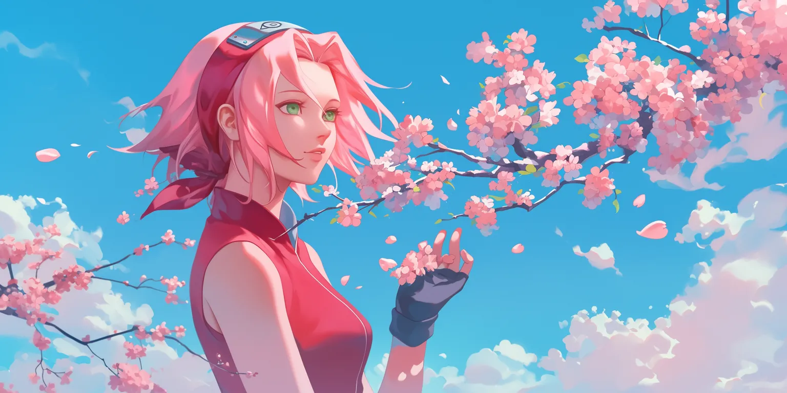 sakura anime naruto sakura, blossom, 2560x1440, 1920x1080, sky