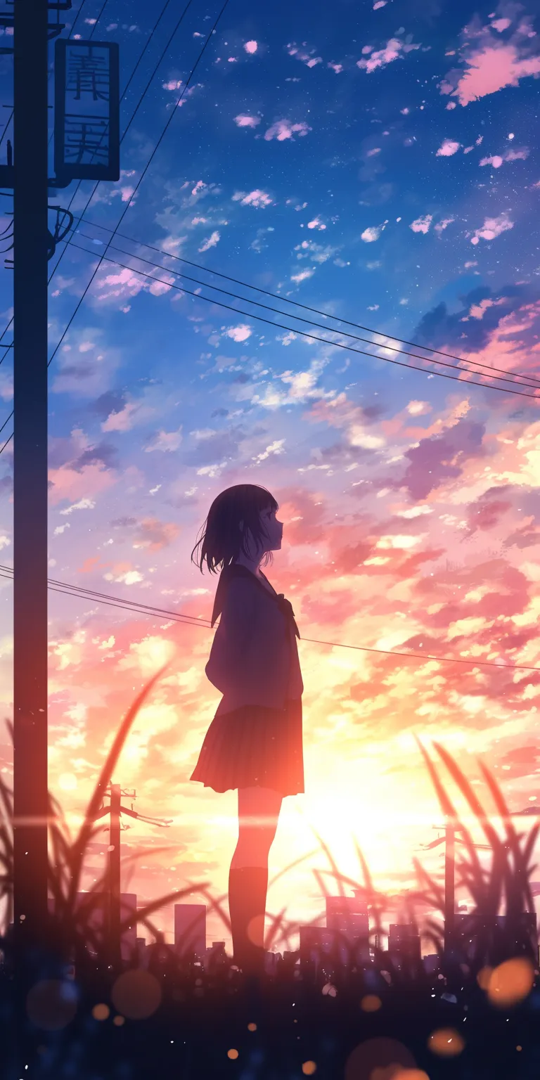 iphone anime wallpaper hyouka, noragami, tomori, touka, sky
