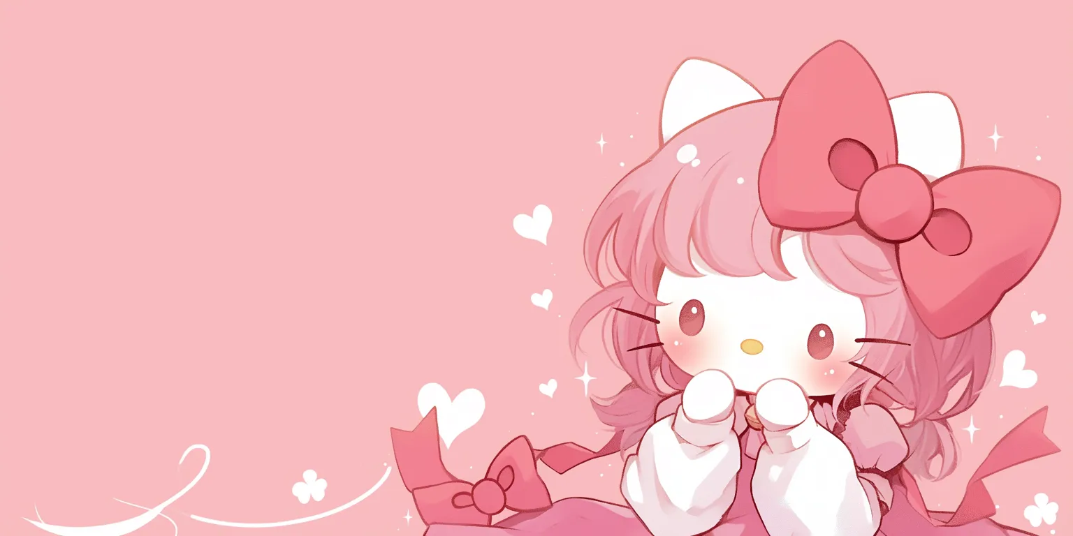 hello kitty cute wallpaper madoka, kawaii, cardcaptor, kitty, hearts