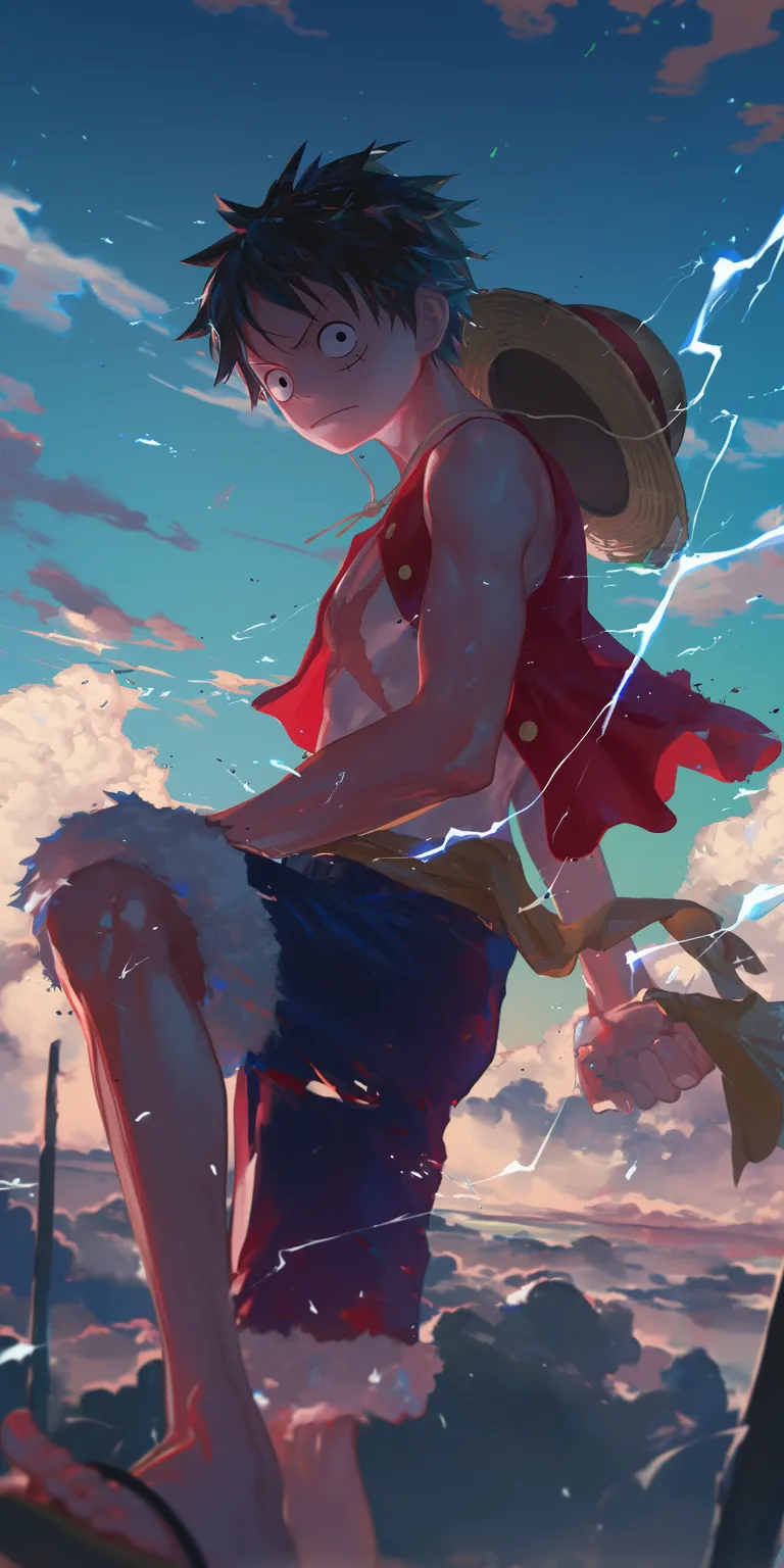 luffy cool wallpaper luffy, mononoke, shanks, flcl, whitebeard