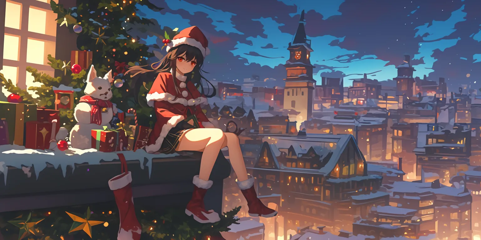christmas anime wallpaper kakegurui, christmas, xmas, yumeko, rwby
