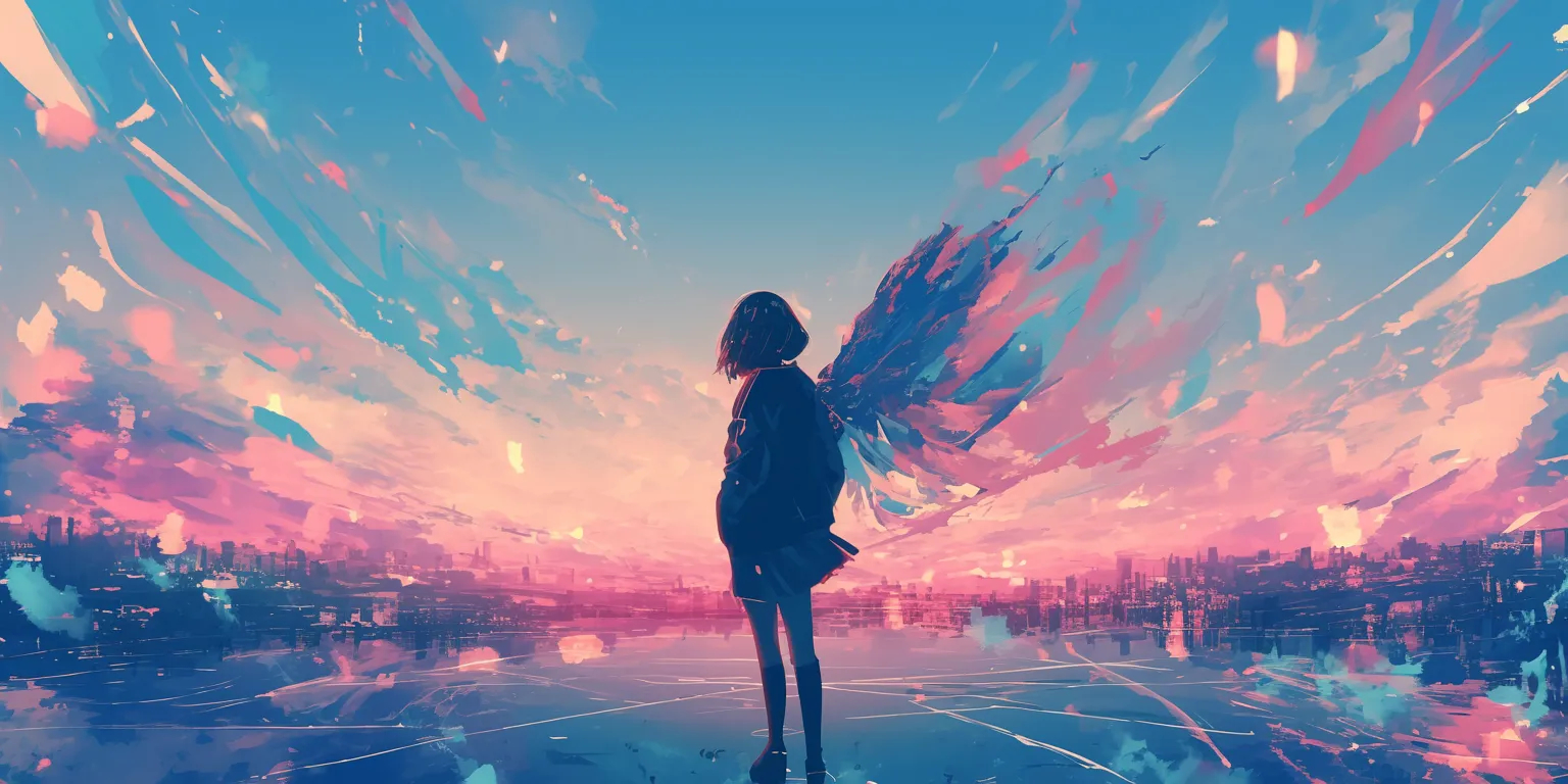 anime sad wallpaper sky, wing, ciel, cover, noragami