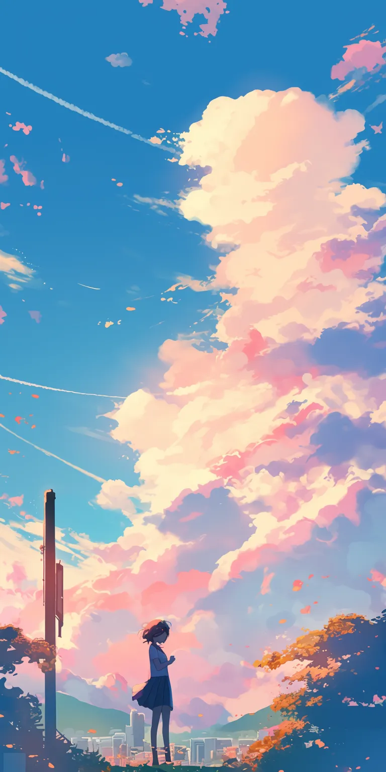 hd anime wallpaper sky, 3440x1440, 2560x1440, scenery, sunset
