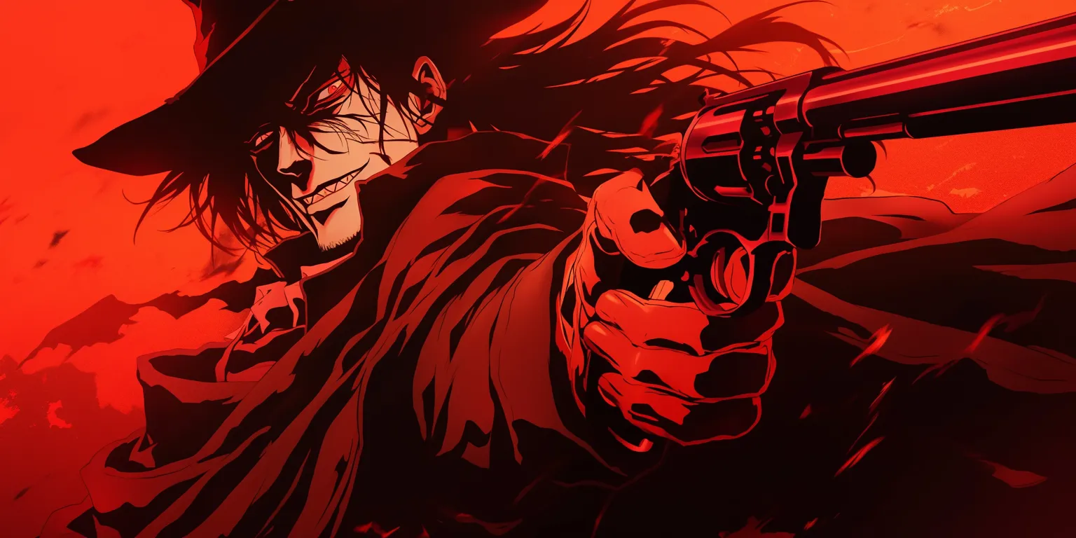 hellsing ultimate wallpaper hellsing, alucard, shanks, yagami, akira