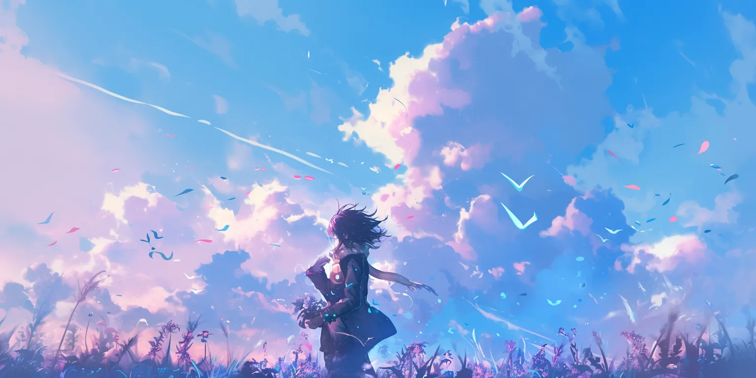 anime wallpaper  sky, flcl, 2560x1440, 3440x1440, 1920x1080