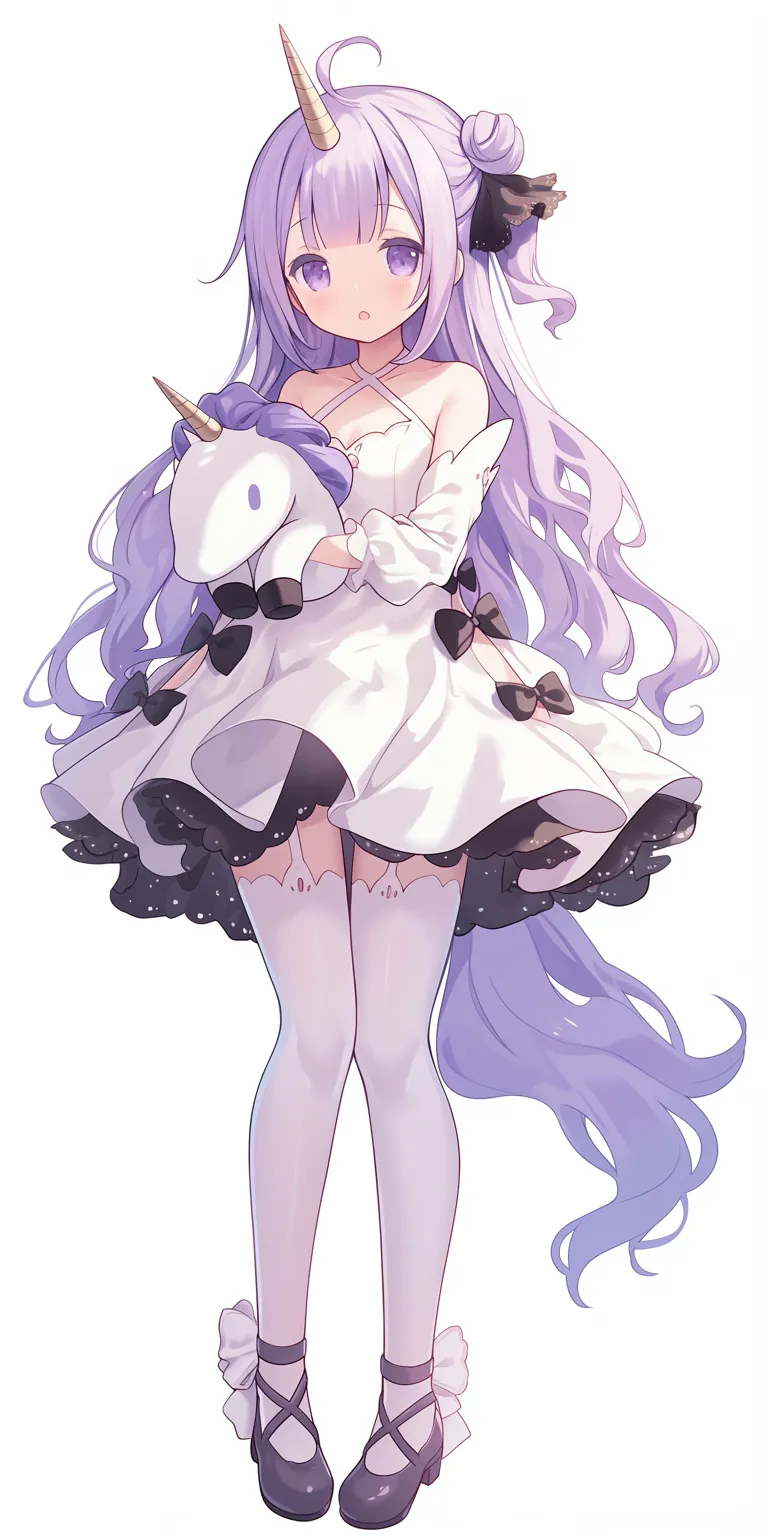 unicorn wallpaper cute violet, kuromi, tohka, maid