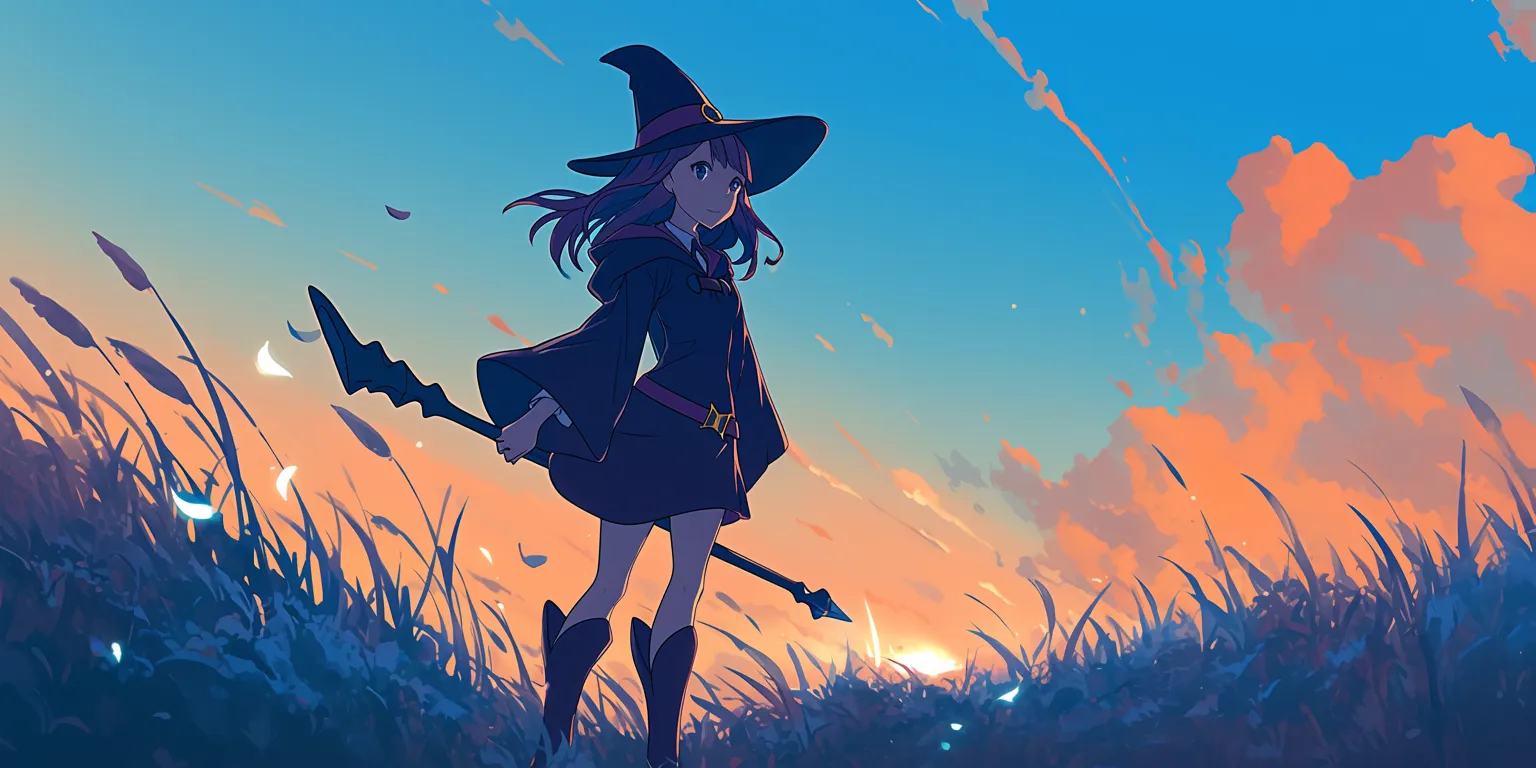 little witch academia wallpaper witch, 1920x1080, 2560x1440, wonderland, fall