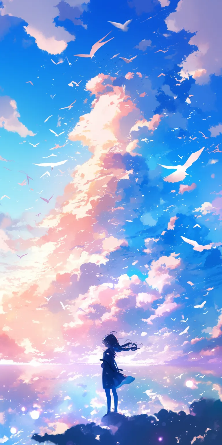 anime cool wallpaper sky, ciel, 2560x1440, backgrounds, background