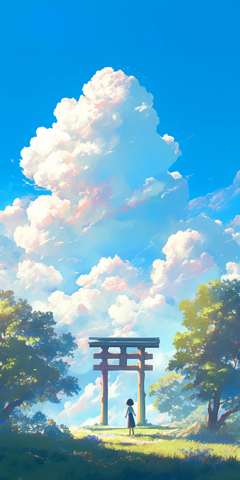 studio ghibli desktop wallpaper ghibli, sky, scenery, backgrounds, evergarden