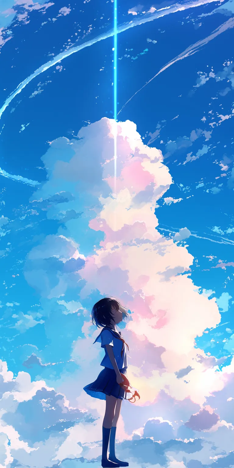 anime wallpaper for phone sky, ciel, ghibli, haru, hyouka