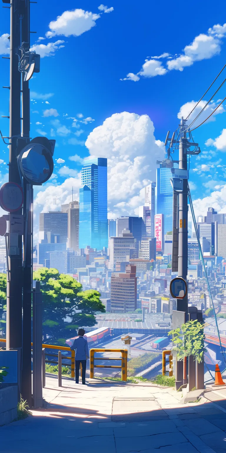 anime city wallpaper 3440x1440, tokyo, flcl, city, 2560x1440