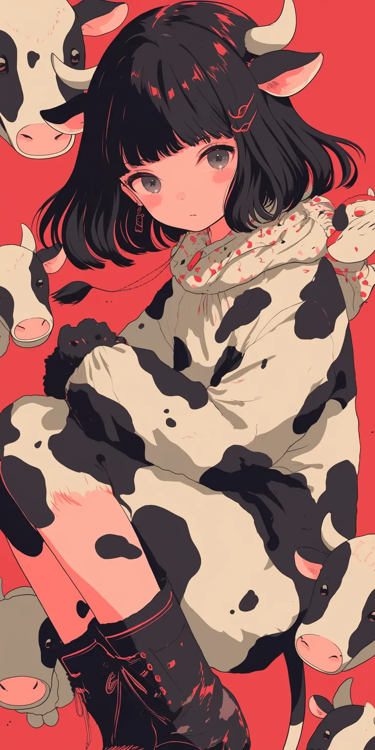 cow prints wallpaper cow, illumi, kimetsu, mononoke, leopard
