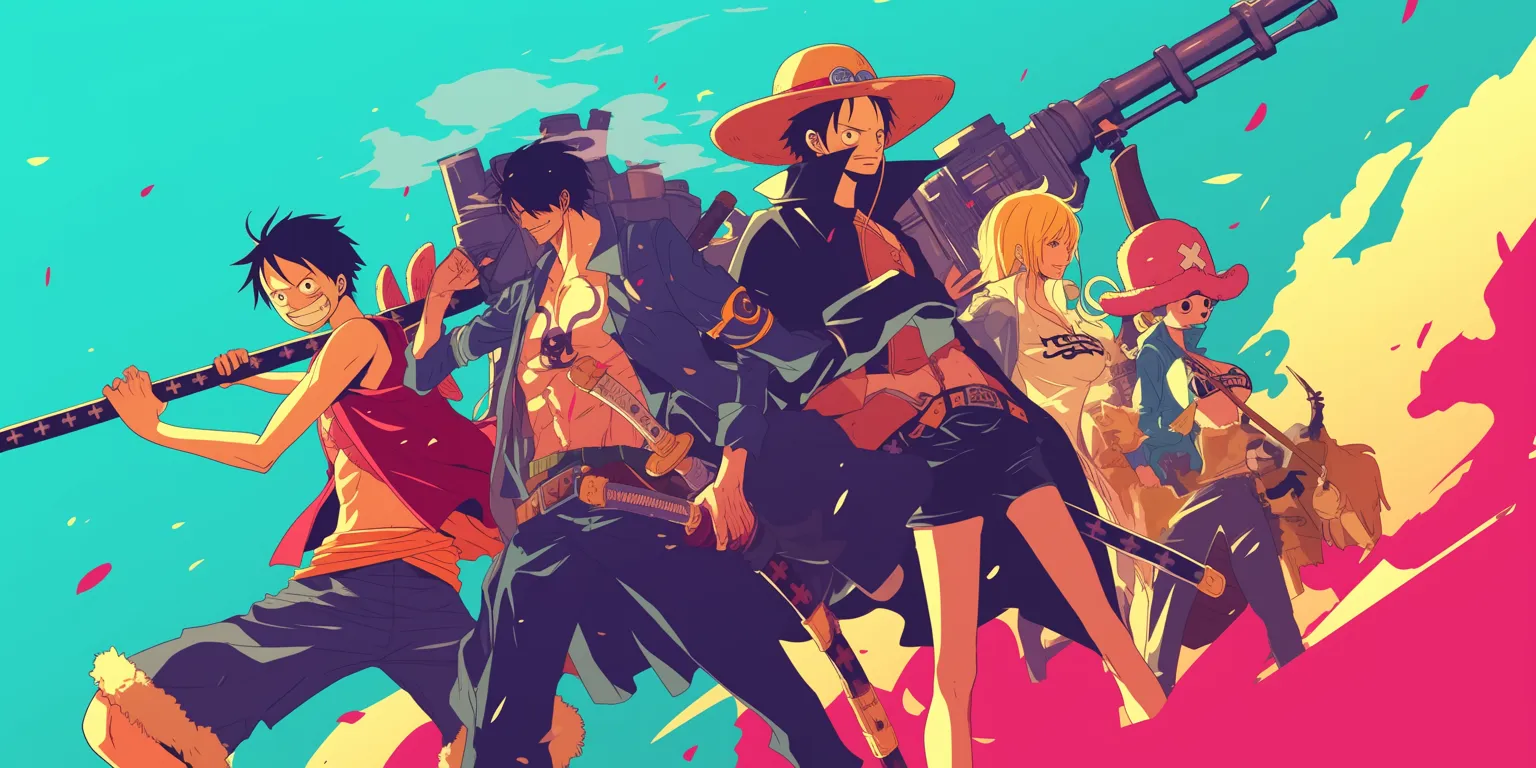 one piece 4k wallpaper luffy, champloo, sabo, howl's, cowboy