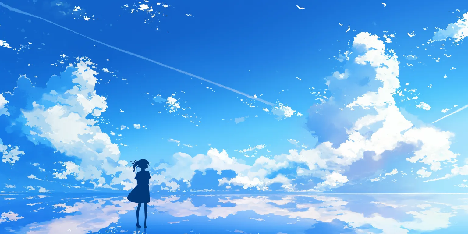 anime aesthetic wallpaper sky, ciel, 1920x1080, flcl, 3440x1440