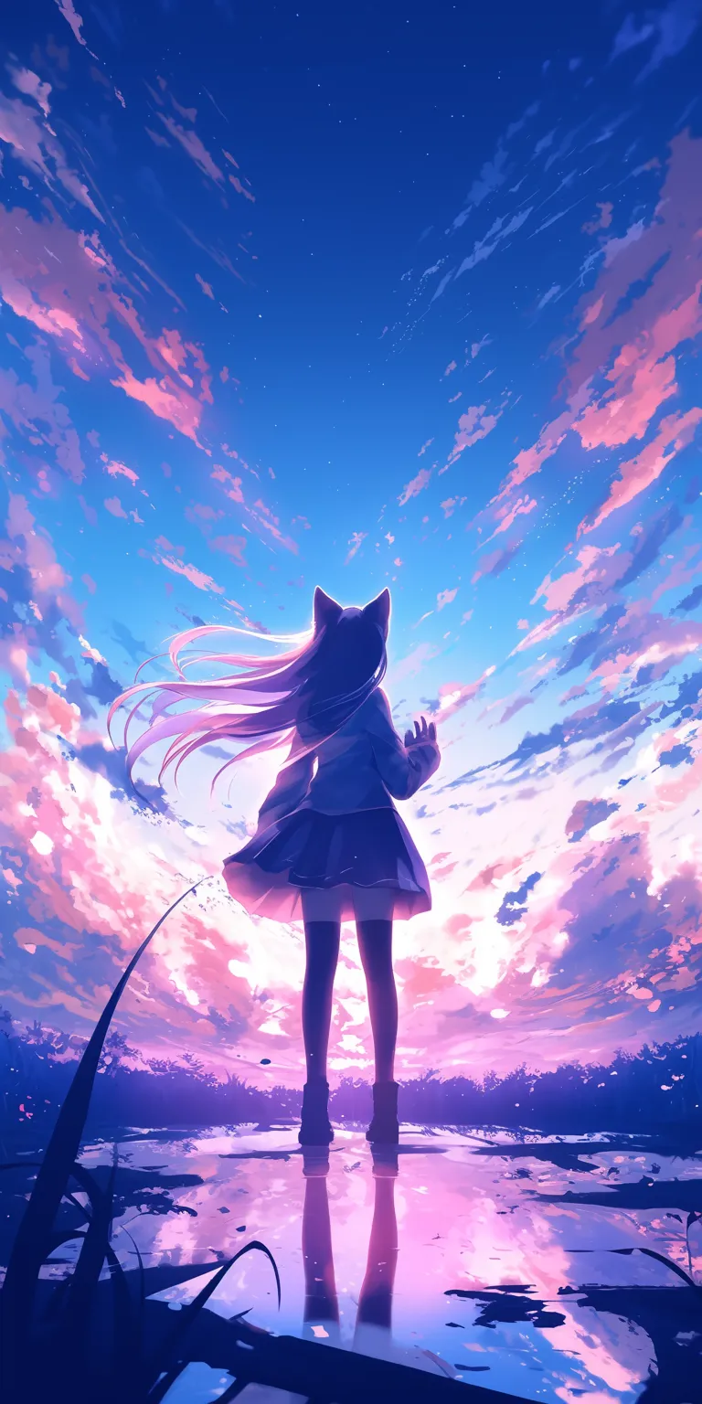 wallpaper mobile anime sky, lockscreen, ghibli, wallpapers, noragami