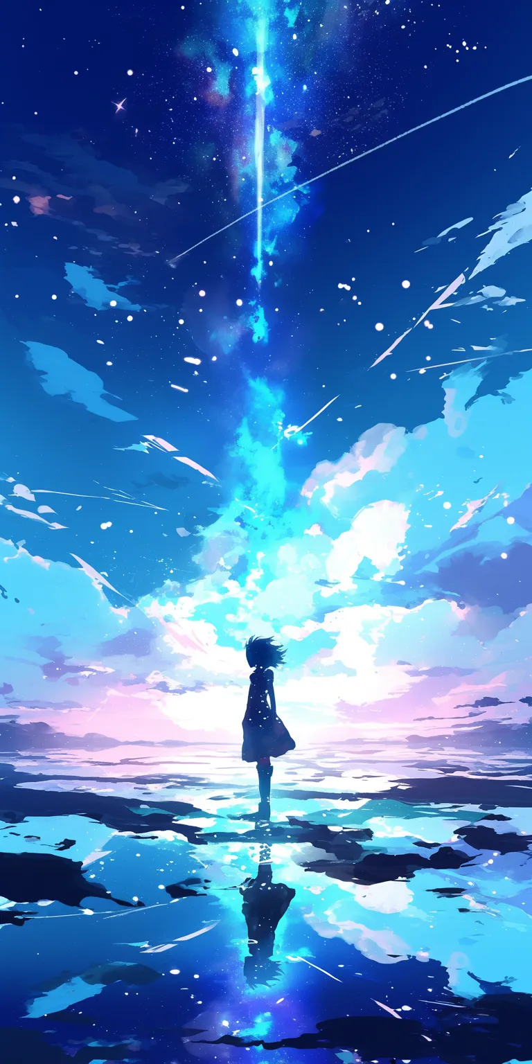 hunter x background sky, ocean, aqua, hyouka, galaxy