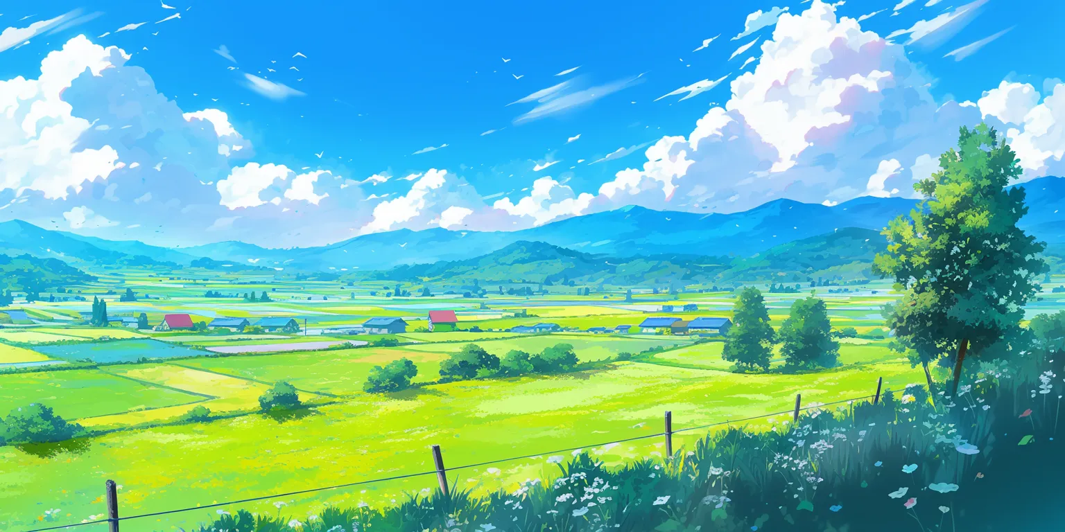 cartoon wallpaper for pc ghibli, scenery, evergarden, yuru, mushishi