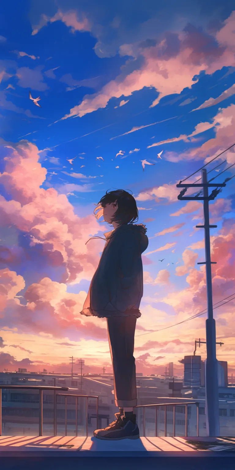 cool anime photos sky, lofi, flcl, sunset, ciel
