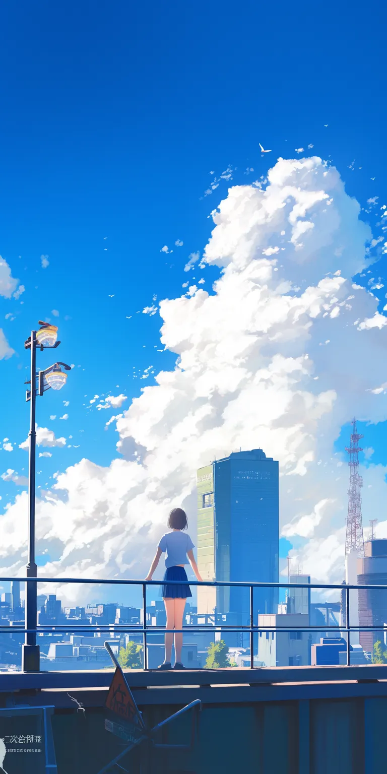 anime background 4k sky, flcl, 3440x1440, ciel, lockscreen