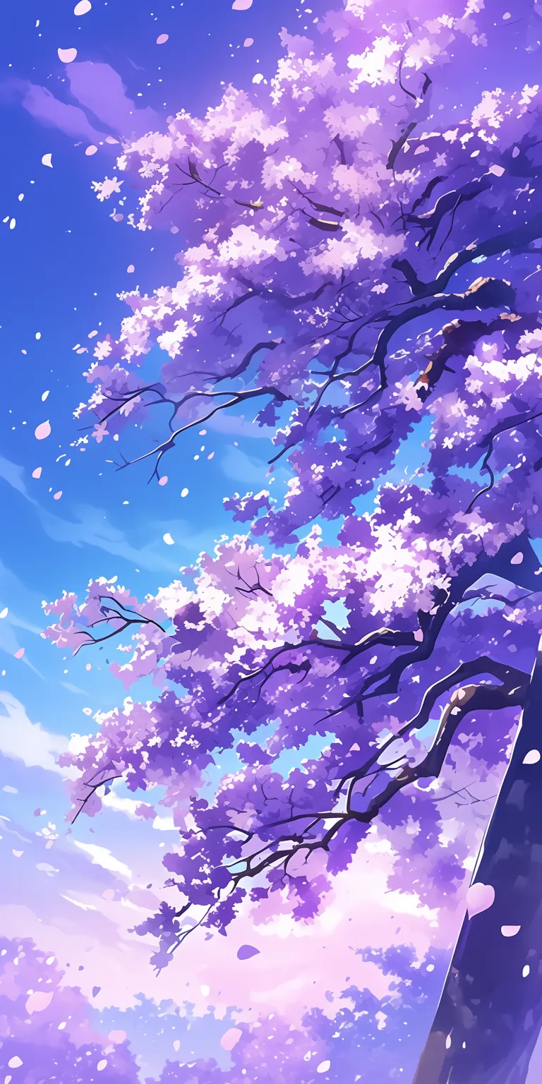purple anime background sakura, kamisama, noragami, evergarden, wall