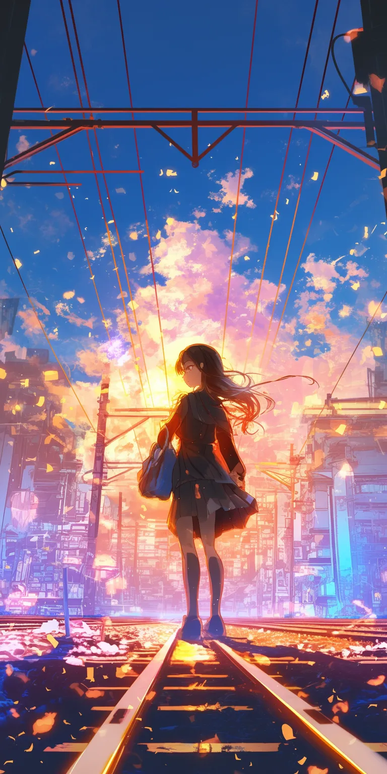 anime computer backgrounds mirai, nishimiya, ciel, sky, lockscreen