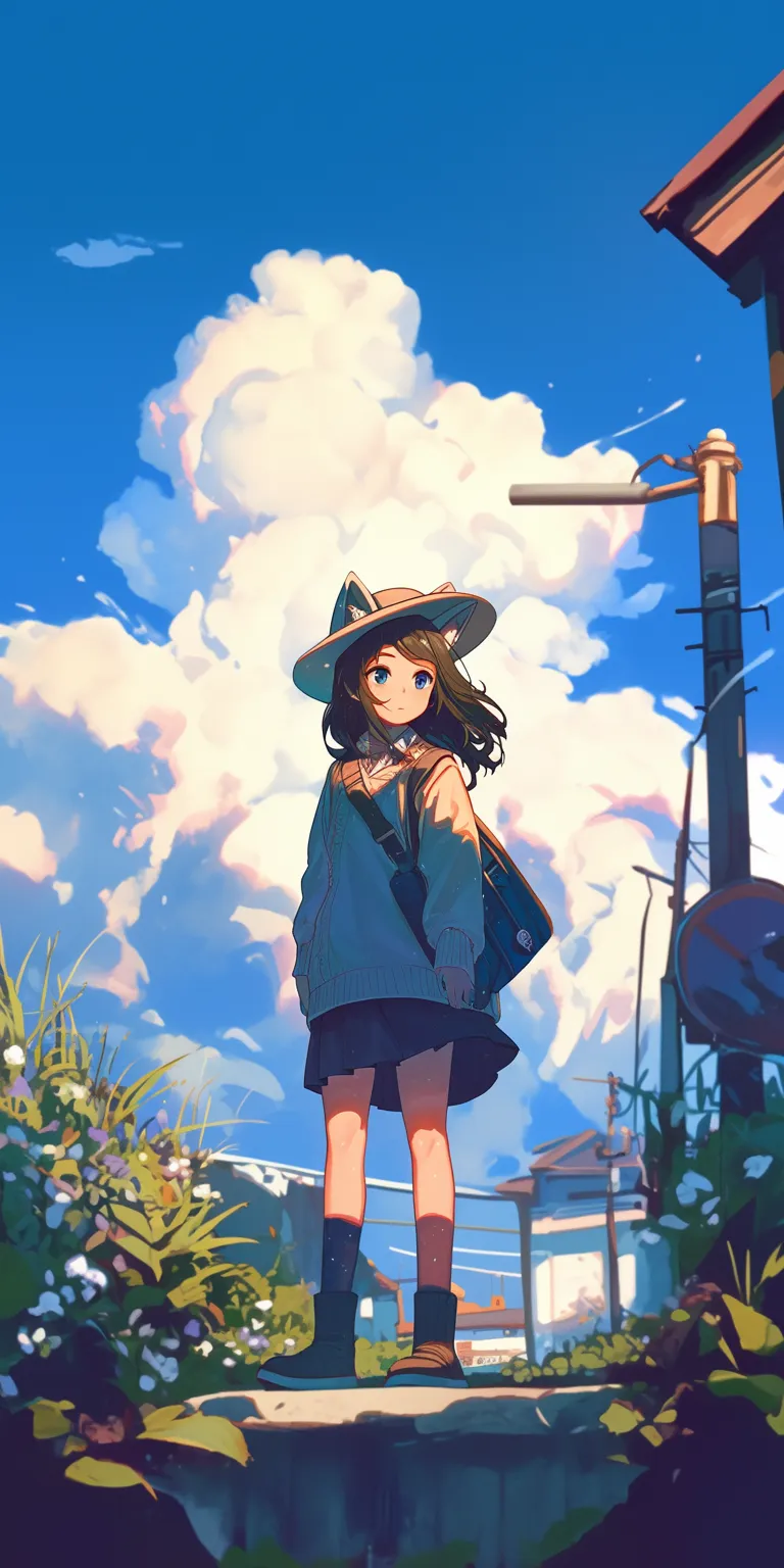 wallpaper anime aesthetic ghibli, hyouka, sky, flcl, haru