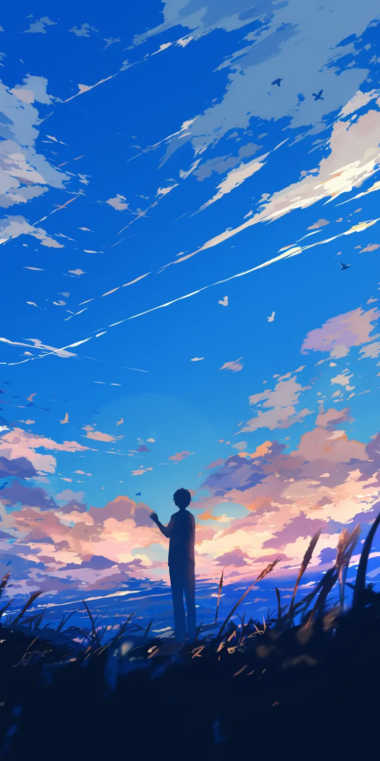 anime lock screen sky, ciel, champloo, ghibli, flcl