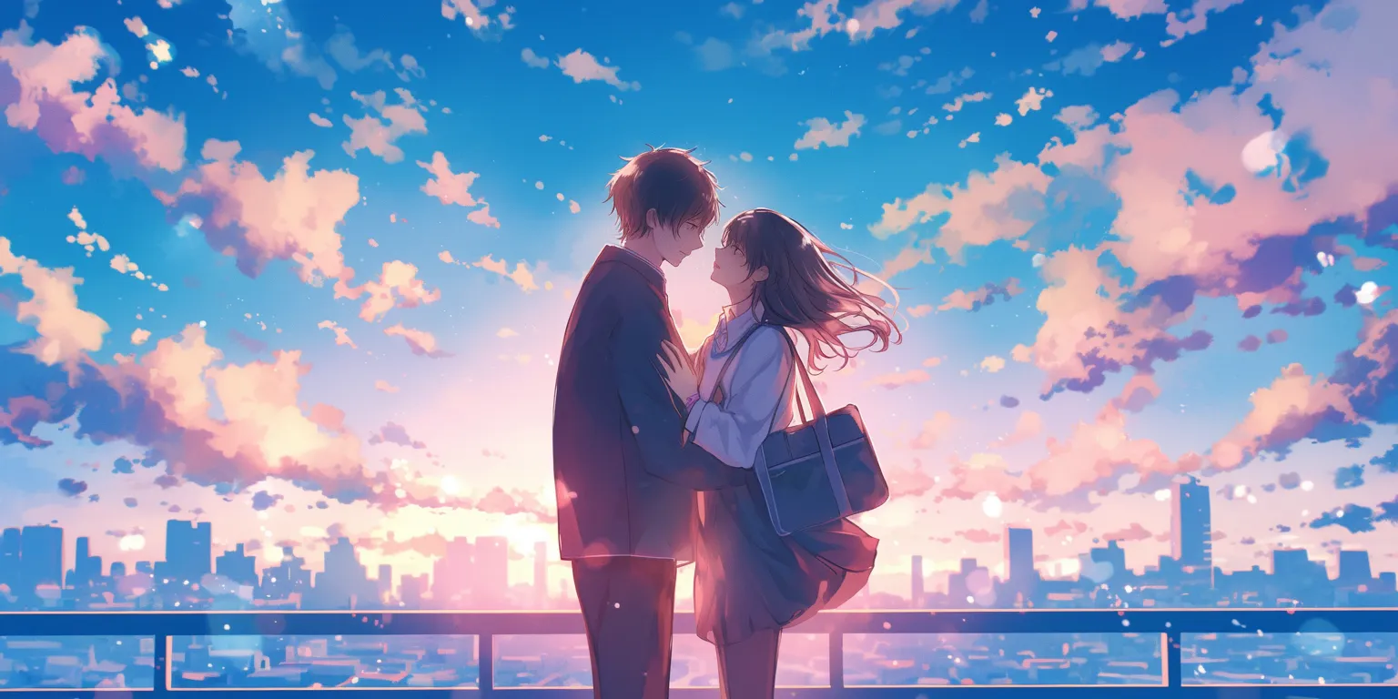 cute anime couple pictures hyouka, noragami, lofi, anime, sky