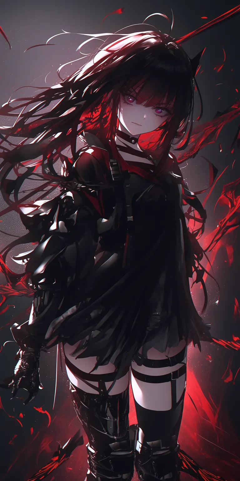 anime black wallpaper alucard, akame, hellsing, overlord, albedo