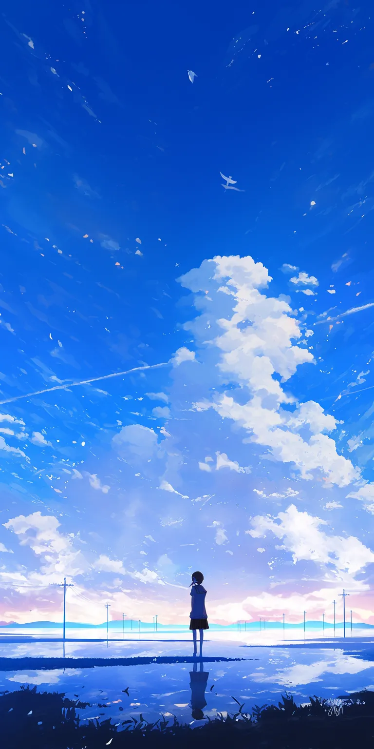 moving anime wallpaper sky, ciel, backgrounds, background, 2560x1440