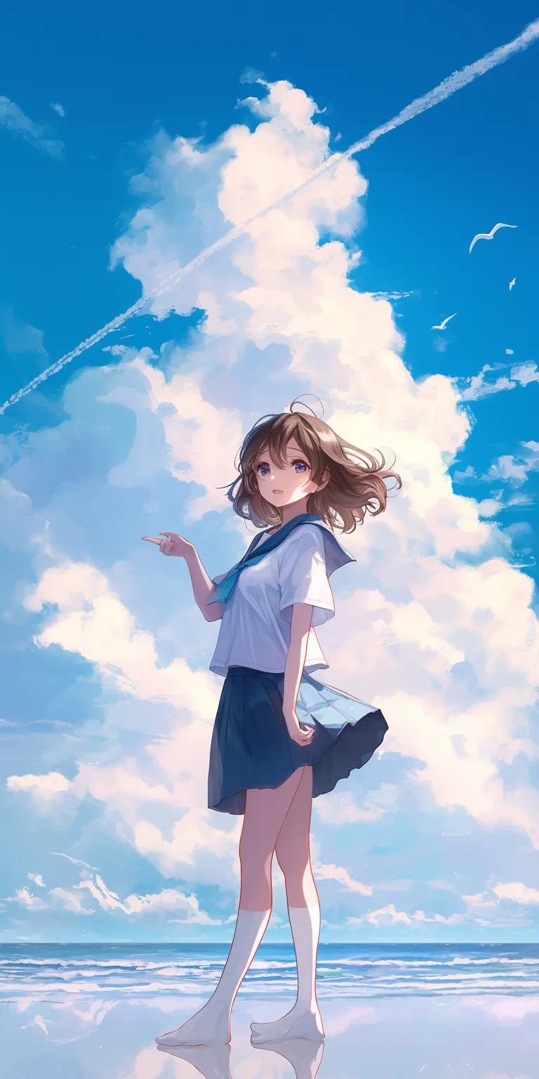 anime wallpaper 4k sky, haru, ghibli, hyouka, juuzou