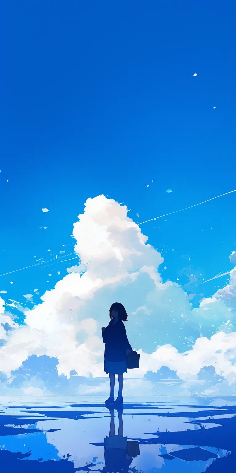 wallpaper 4k anime sky, ciel, lockscreen, haru, bocchi