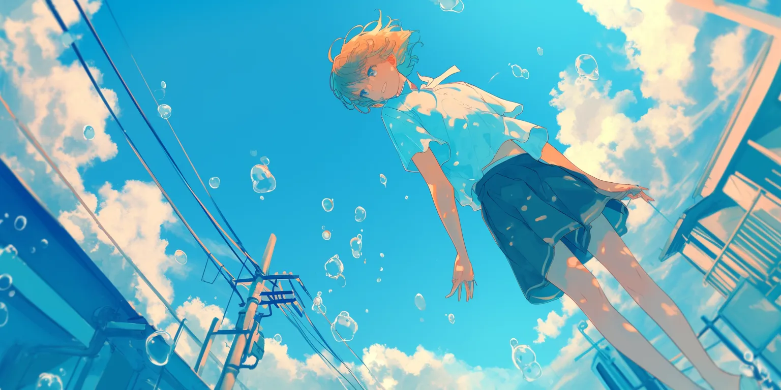anime wallpaper 4k for pc yuujinchou, water, bubble, natsume, ocean