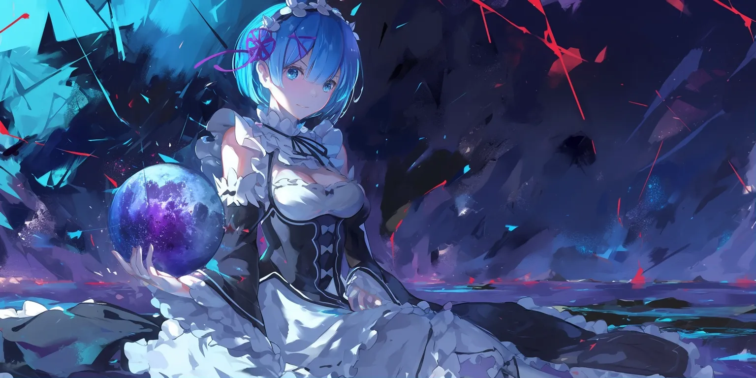 rem re zero wallpaper rem, 1920x1080, 2560x1440, aqua, hatsune