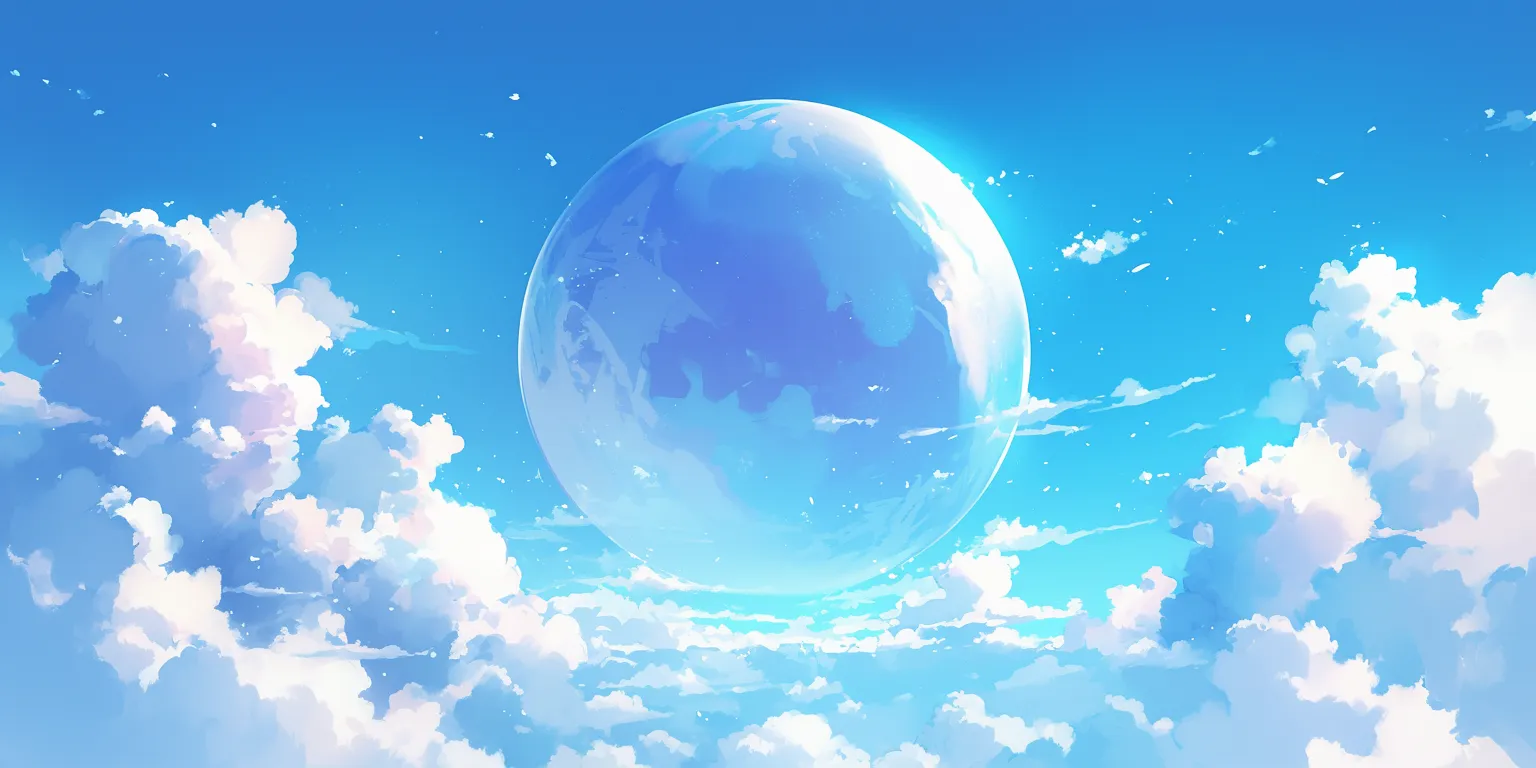 dbz background sky, ciel, bubble, 2560x1440, aqua