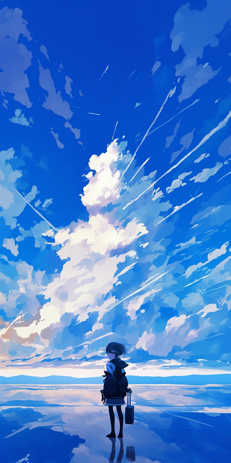 anime wallpaper iphone sky, ciel, flcl, ghibli, lockscreen