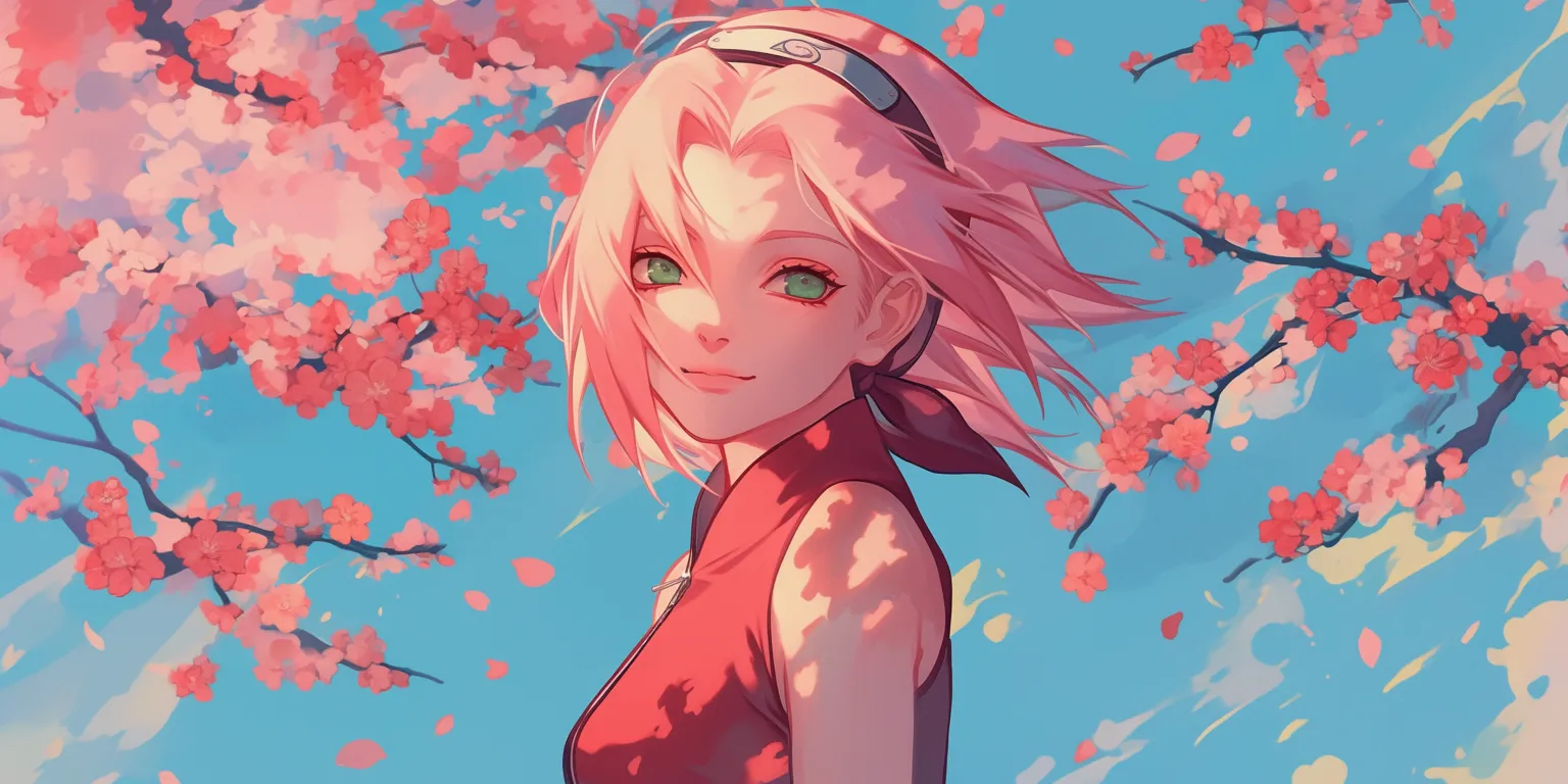 sakura anime naruto sakura, blossom, denji, konoha, flower