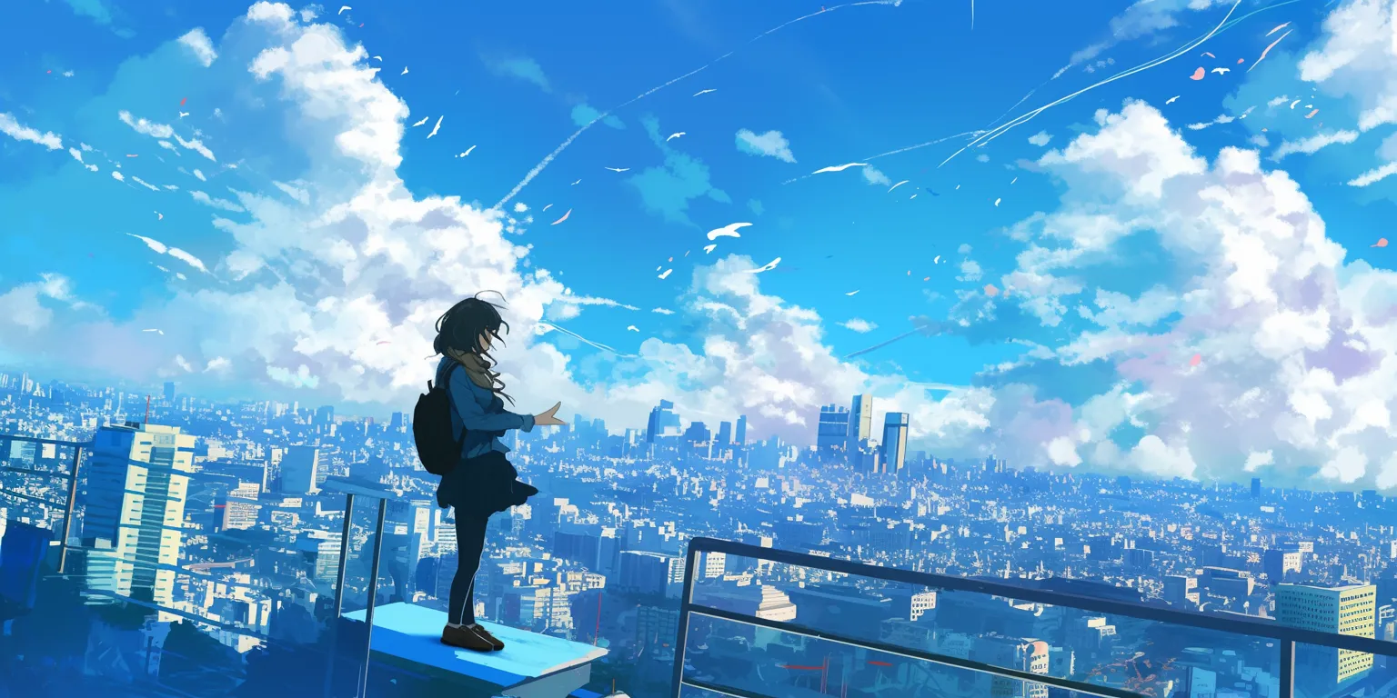 desktop anime wallpaper ciel, noragami, sky, flcl, 3440x1440