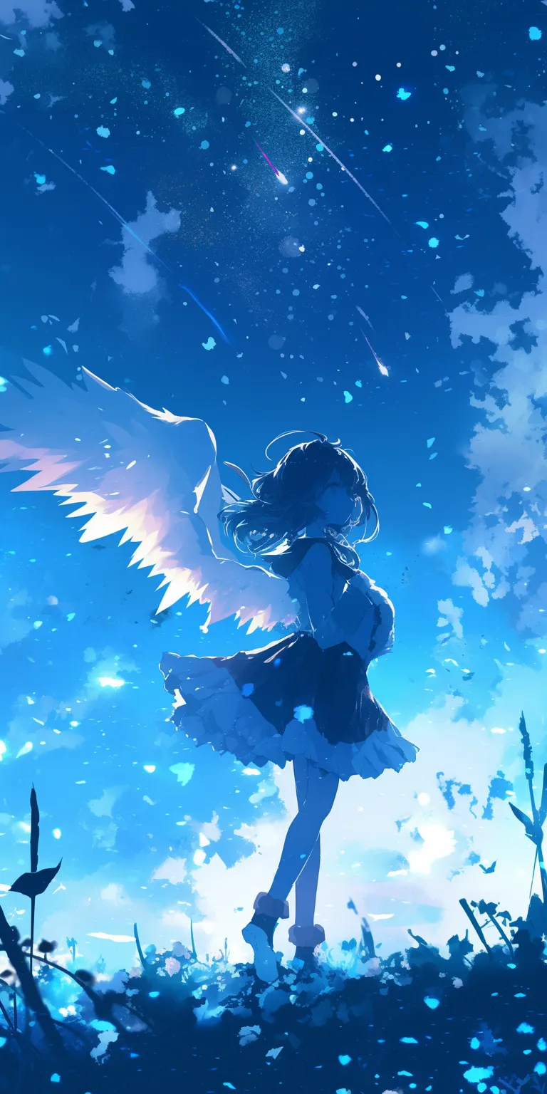 8k anime wallpaper seraph, ciel, wing, fairy, cardcaptor