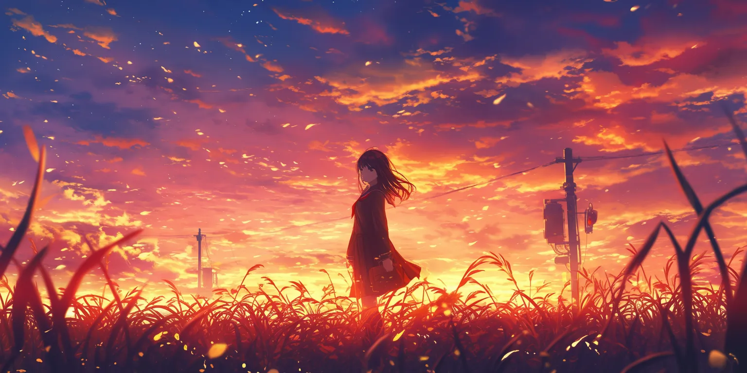 moving anime wallpaper noragami, sunset, natsume, mirai, dororo