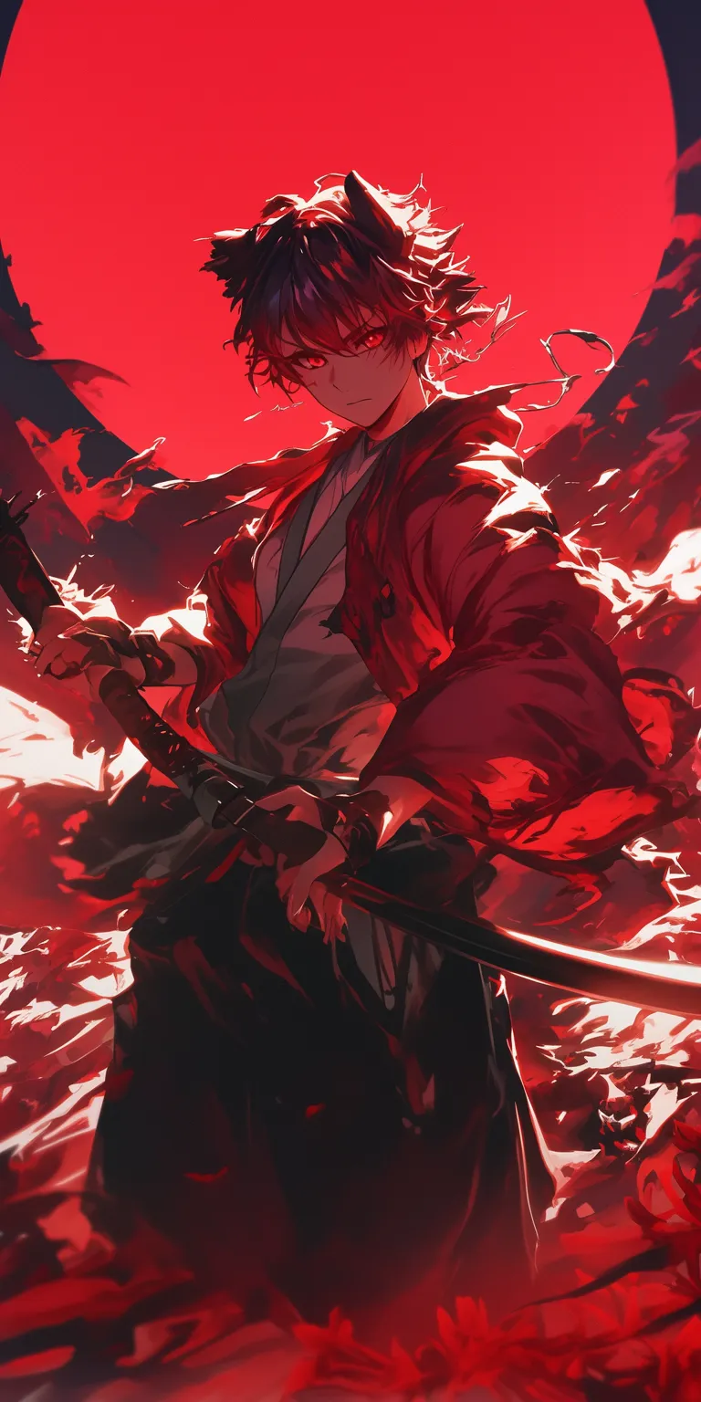 red anime wallpaper kenshin, kurosaki, kaneki, yaiba, akira