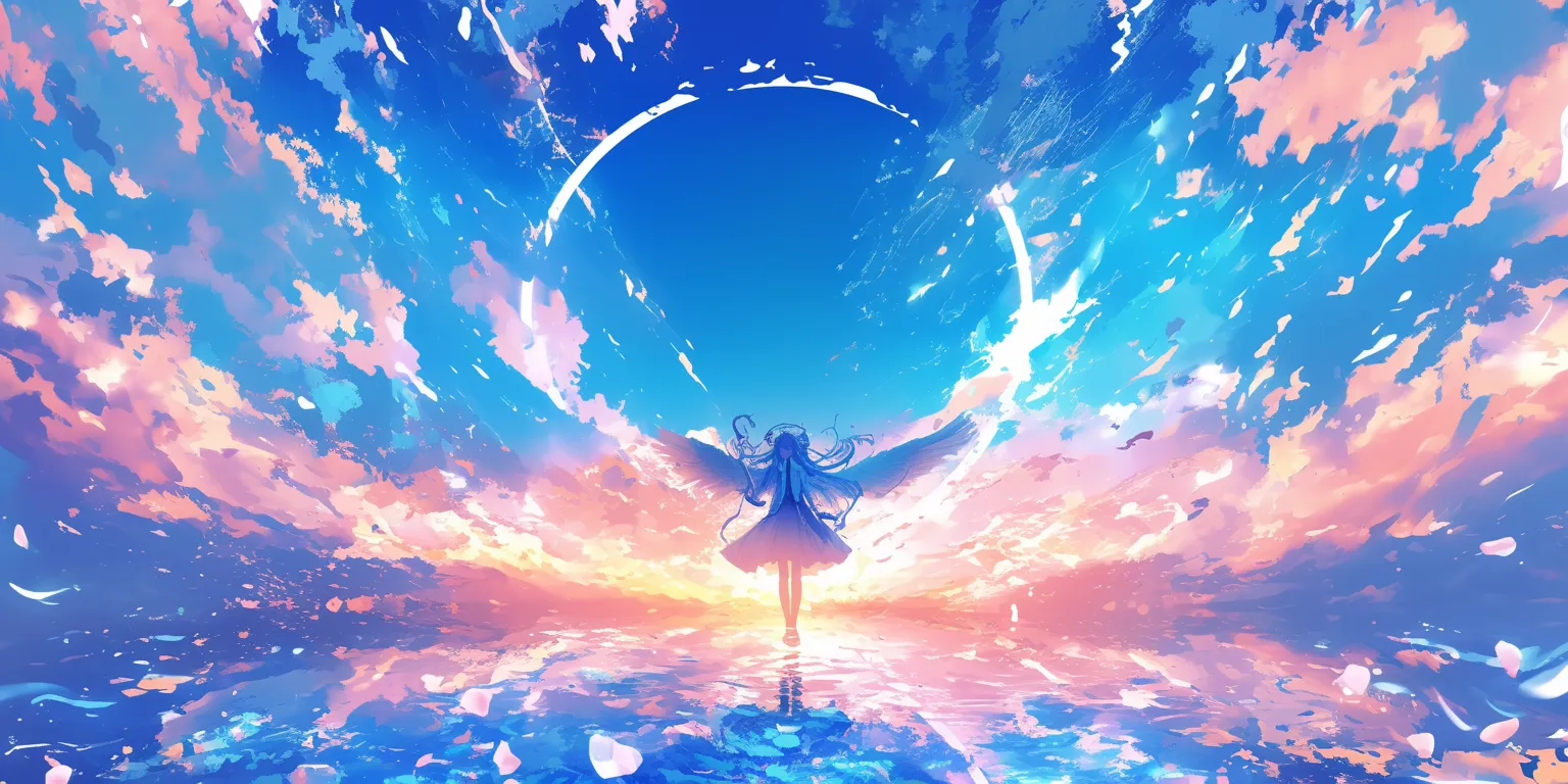 android wallpaper anime sky, ciel, mirai, aqua, seraph