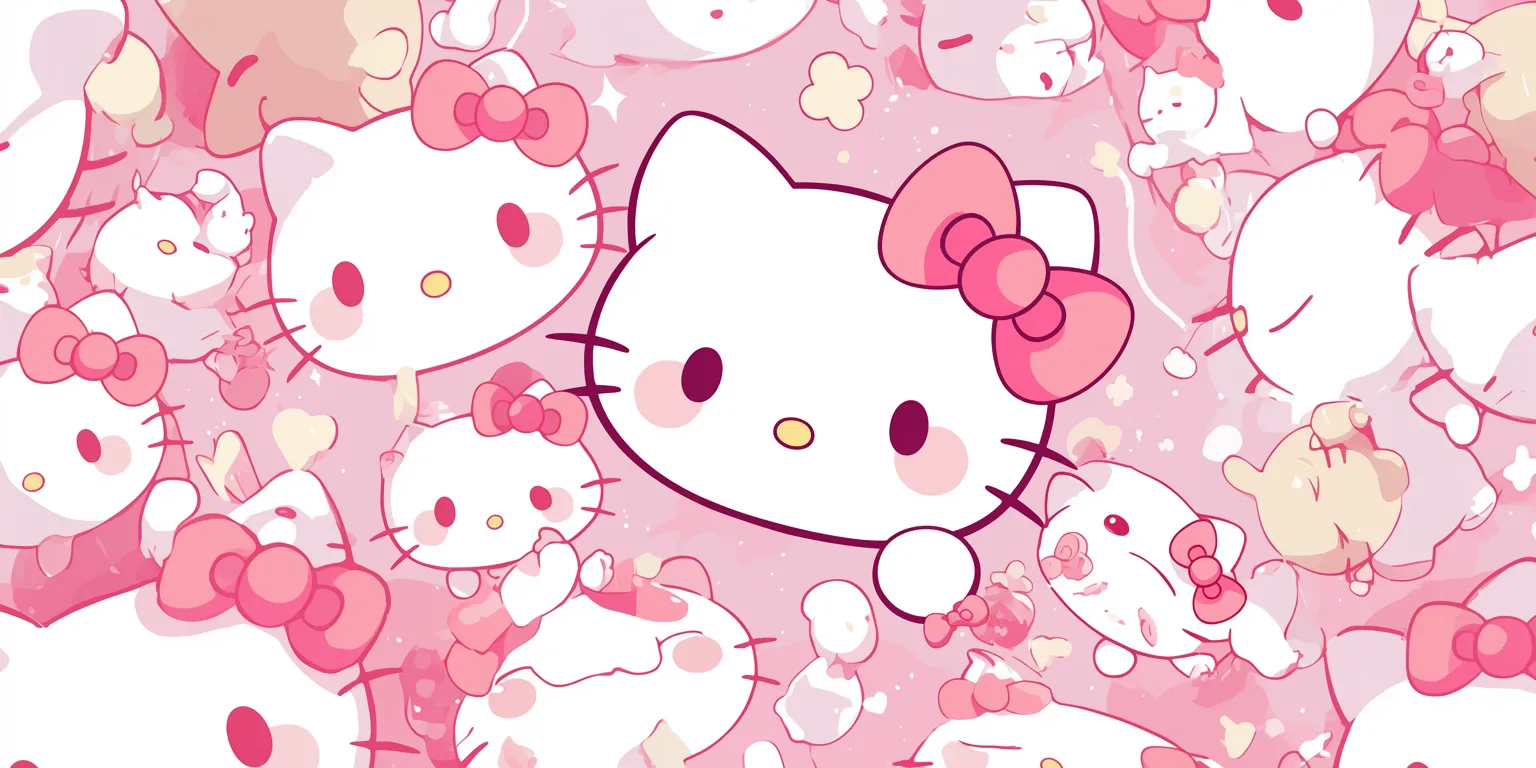 hello kitty cute wallpaper hamtaro, kitty, kawaii, bocchi, pink