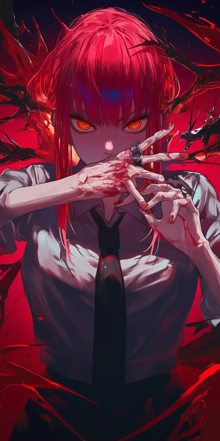 makima chainsaw man wallpaper kakegurui, kaneki, umineko, yumeko, netero