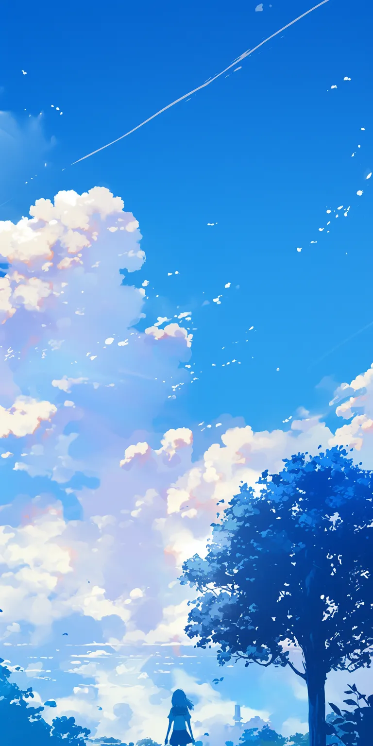 anime backgrounds iphone sky, ciel, 2560x1440, 3440x1440, background