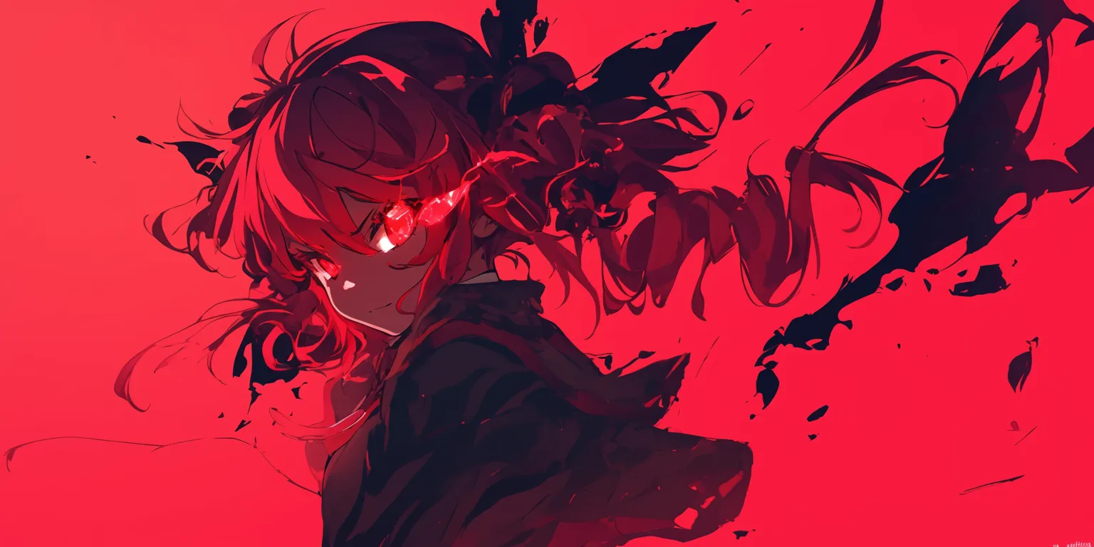red wallpaper anime kaneki, akira, touka, akame, rwby