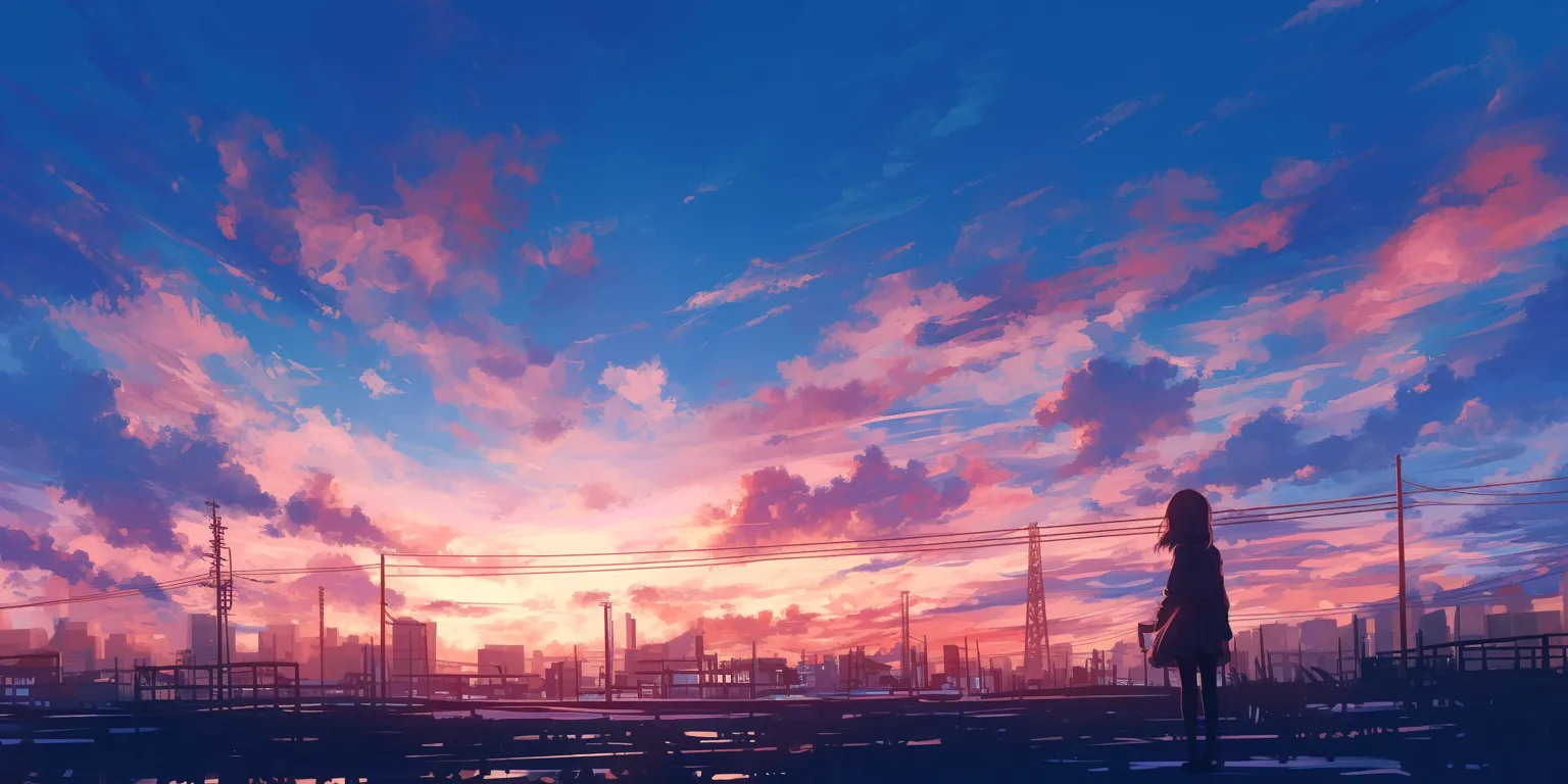 good anime wallpapers 3440x1440, sunset, 2560x1440, 1920x1080, flcl